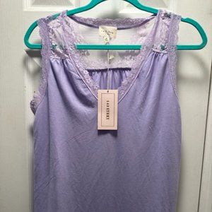 143 Story Sleeveless Medium Purple Top